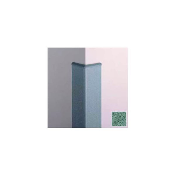 Pawling Surface Mounted Corner Guard, 90Deg, 3'' Wings, 12'H W/Caps, Teal CG-10-12-377 - main